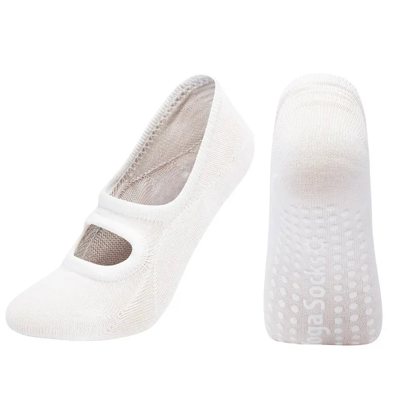 Chaussettes de Yoga en Coton - Confort, Stabilité et Sérénité.