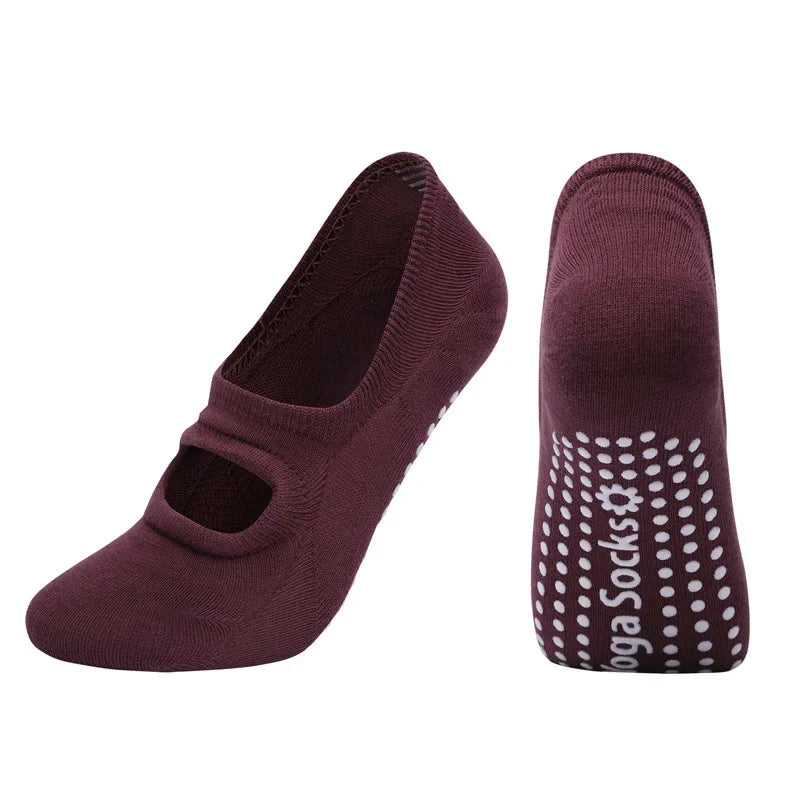 Chaussettes de Yoga en Coton - Confort, Stabilité et Sérénité.