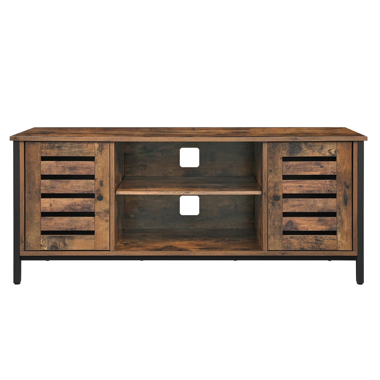 Meuble TV Industriel avec Rangement – Style & Fonctionnalité pour Votre Salon.