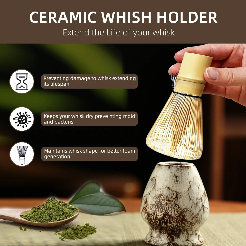 🍵 Set à Thé Matcha Traditionnel Japonais – 6 Pièces Essentielles.