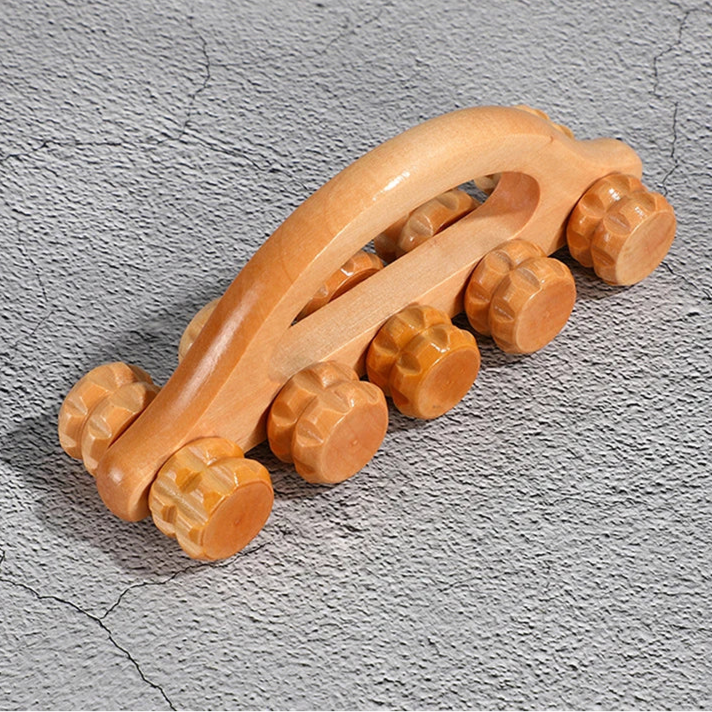 Wooden Massage Roller - Anti-Cellulite and Relaxation.
