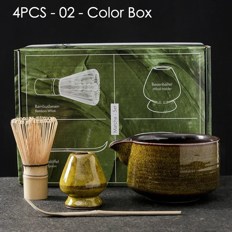 🍵 Ensemble Matcha Japonais – 4 ou 7 Pièces pour un Rituel Thé Authentique.