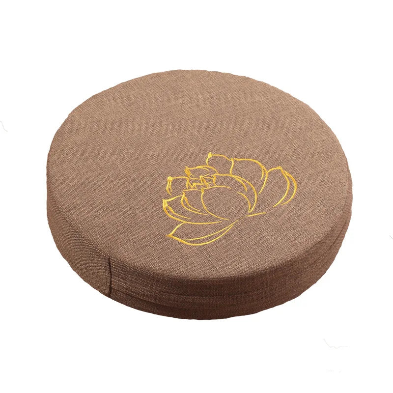 Coussin de Méditation en Lin - Confort et Sérénité.
