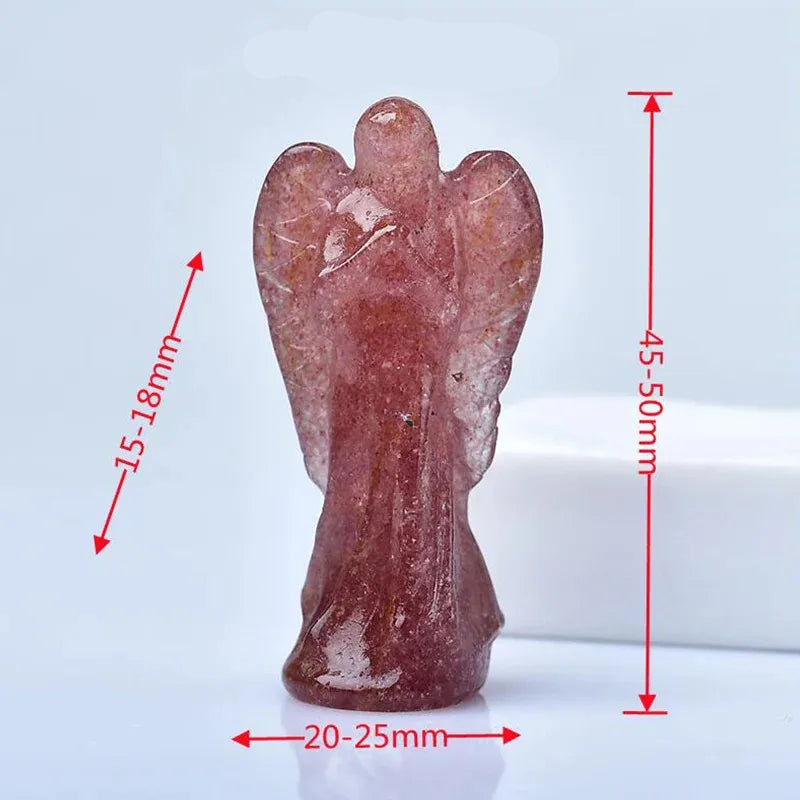 đïž Ange en Quartz Rose Naturel â Sculpture Artisanale & Bien-Ătre.