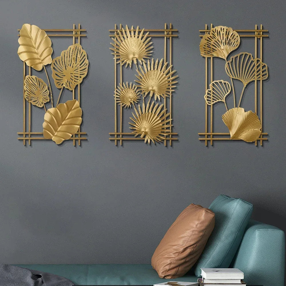 Décoration Murale Feuille de Ginkgo en Métal – Élégance & Nature Intemporelle, 25 modèles différents disponibles