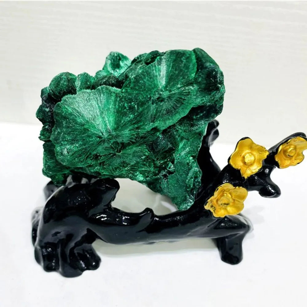 đ Pierre Brute de Malachite Naturelle â Cristal DĂ©coratif ĂnergĂ©tique.