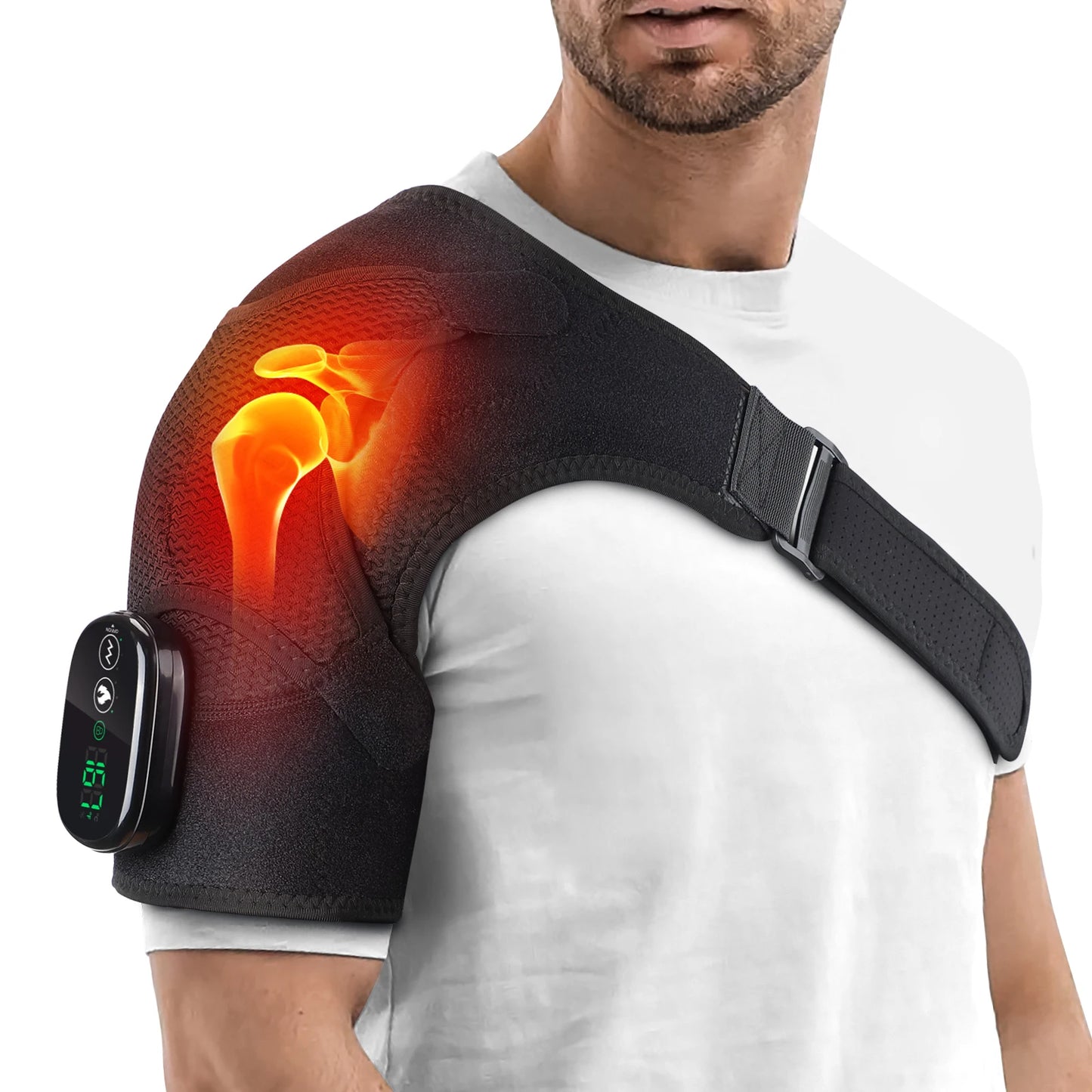 Dispositif de Massage Chauffant pour Épaules et Cou – Confort & Détente Sans Fil.