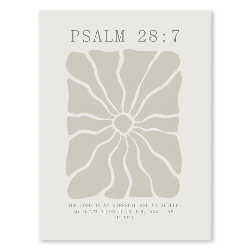 🌿 Peinture sur Toile Light Melon Christian – Art Floral Moderne et Spirituel.