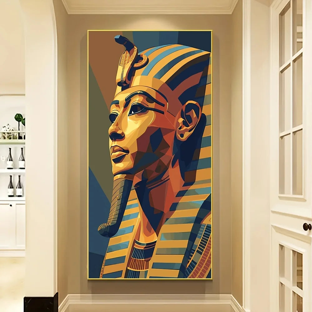 🦂 Toile Pharaon Égyptien – Art Abstrait & Culture Millénaire.