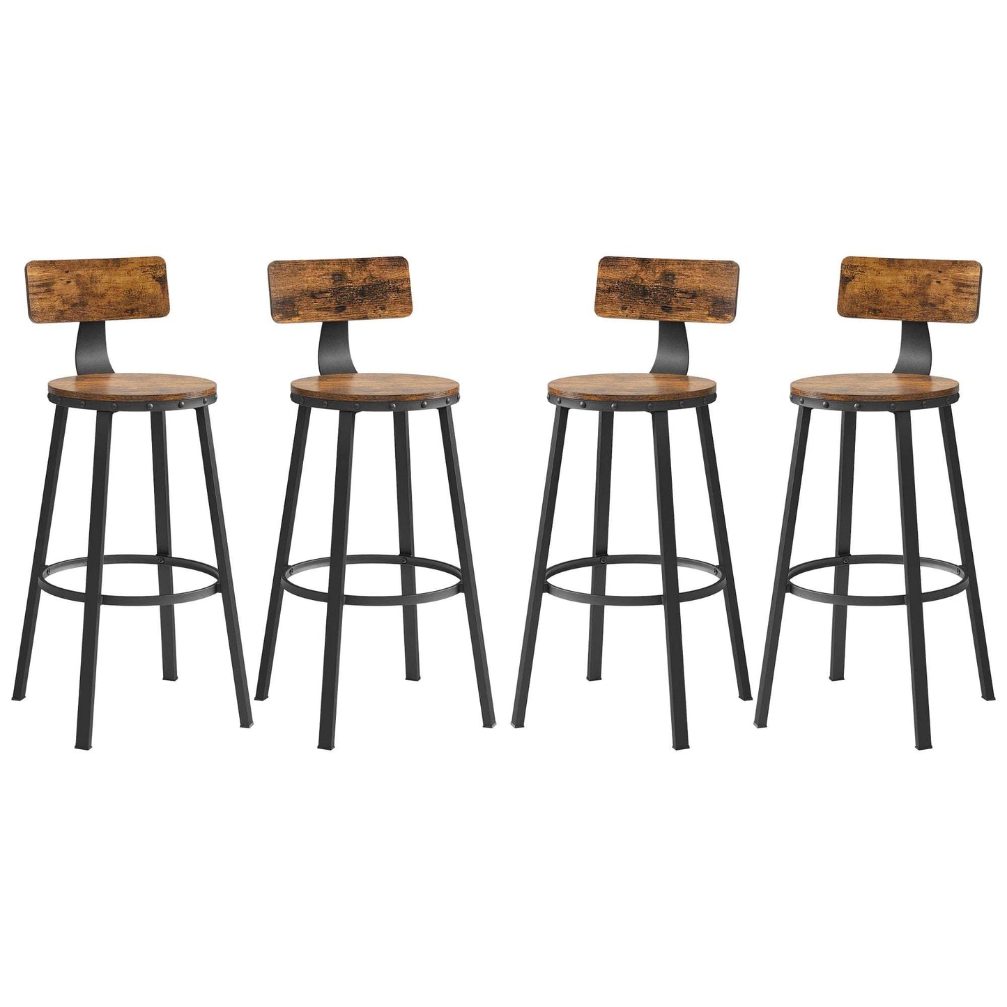 Lot de 2 Tabourets de Bar Industriels – Style & Confort.