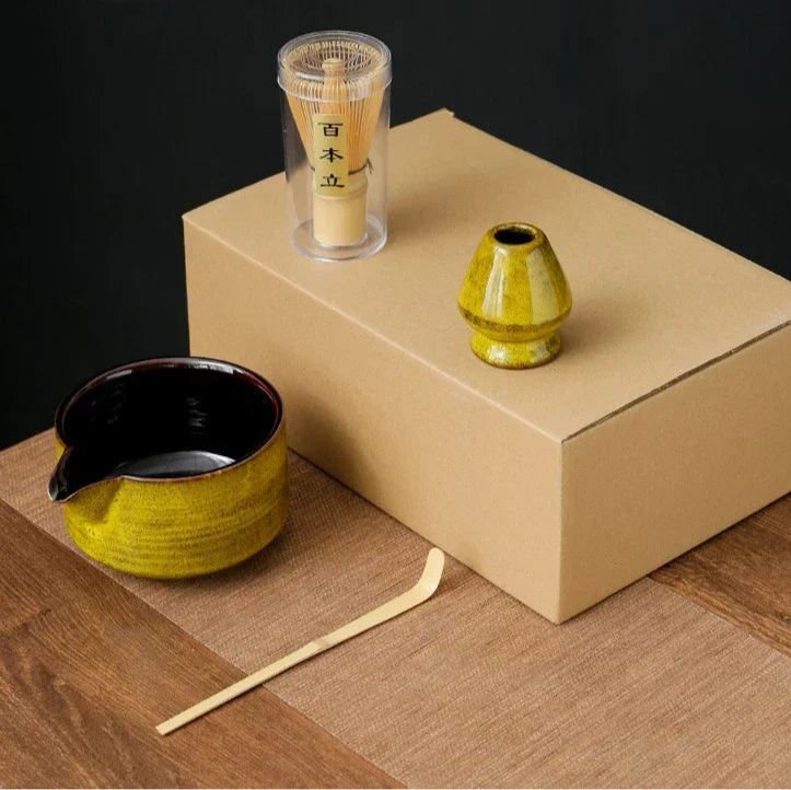 🍵 Ensemble Matcha Japonais – 4 ou 7 Pièces pour un Rituel Thé Authentique.