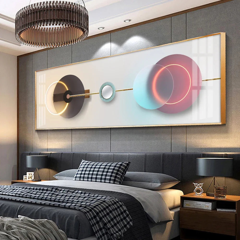 🖼️ Peinture sur Toile Dorée Art Géométrique Moderne & Luxe Abstrait.