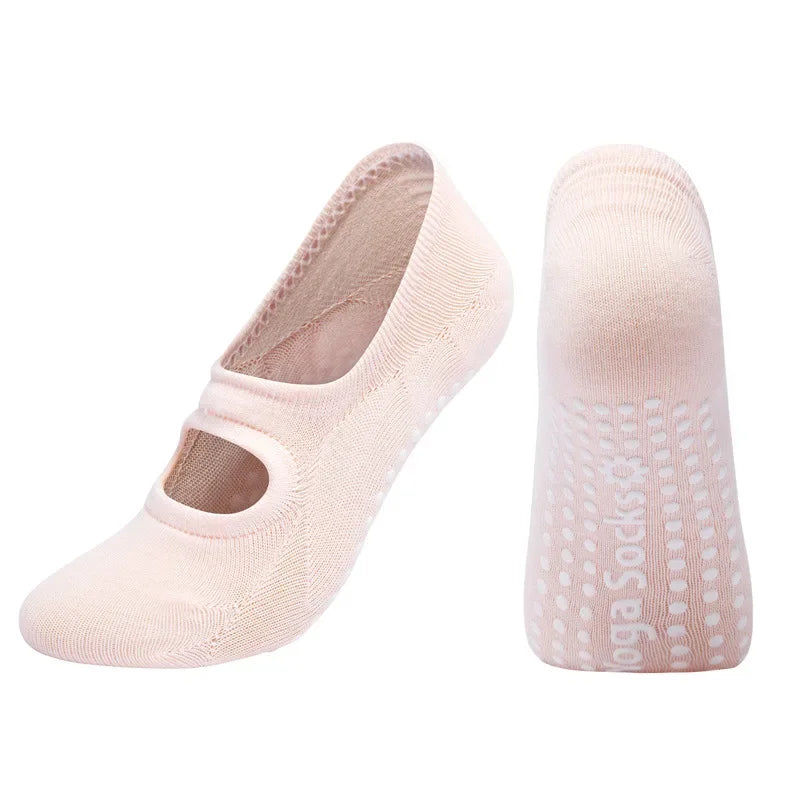 Chaussettes de Yoga en Coton - Confort, Stabilité et Sérénité.