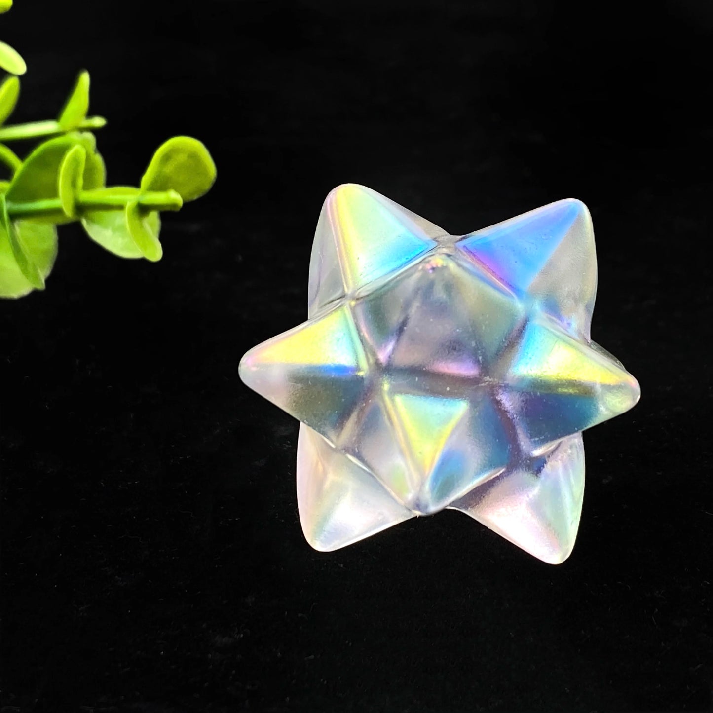 Étoile Aura Merkabah en Verre – Décoration Mystique & Moderne.