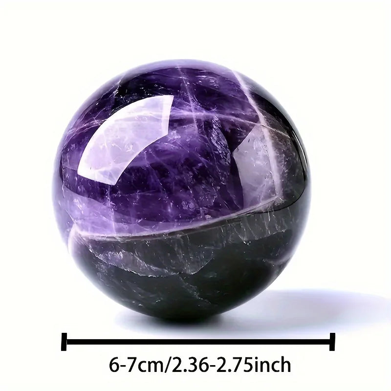 Sphère d’Améthyste Naturelle – Énergie Apaisante & Élégance Spirituelle.