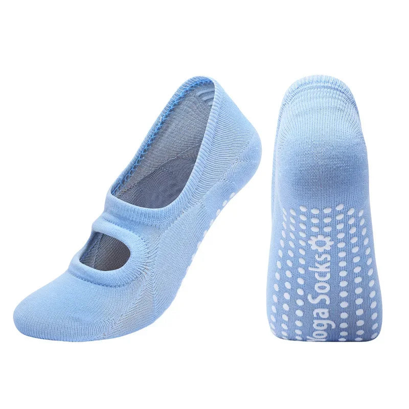 Chaussettes de Yoga en Coton - Confort, Stabilité et Sérénité.