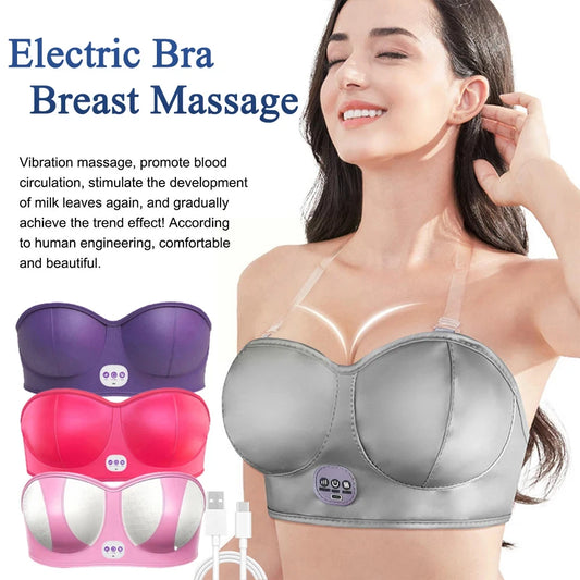 Soutien-gorge de massage vibrant électrique.