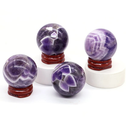 💜 Natural Amethyst Ball – Healing &amp; Positive Energy Sphere. 