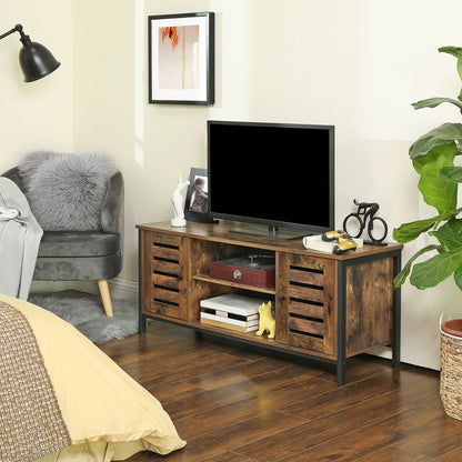 Meuble TV Industriel avec Rangement – Style & Fonctionnalité pour Votre Salon.
