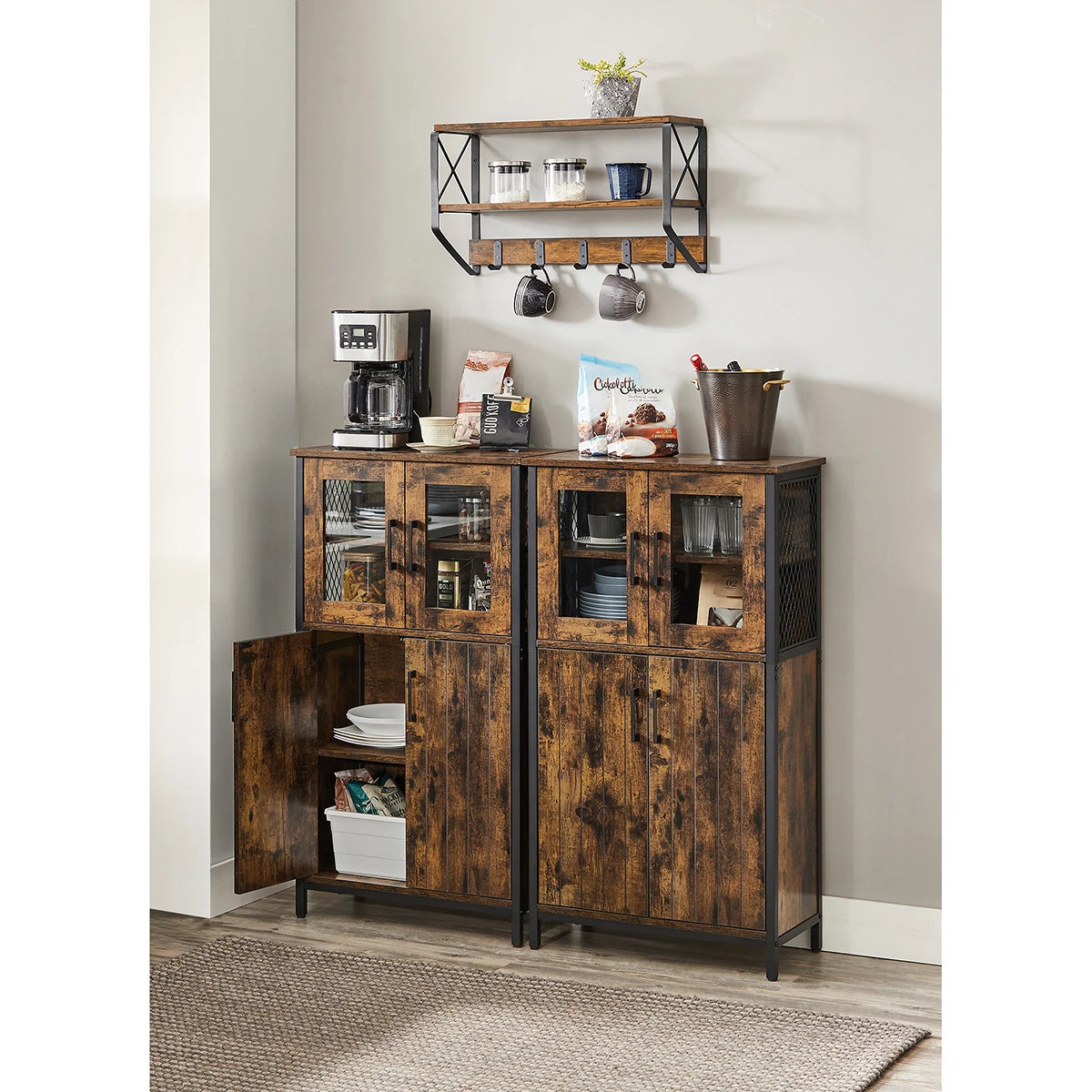 Industrial Storage Sideboard – Rustic Style &amp; Functionality.