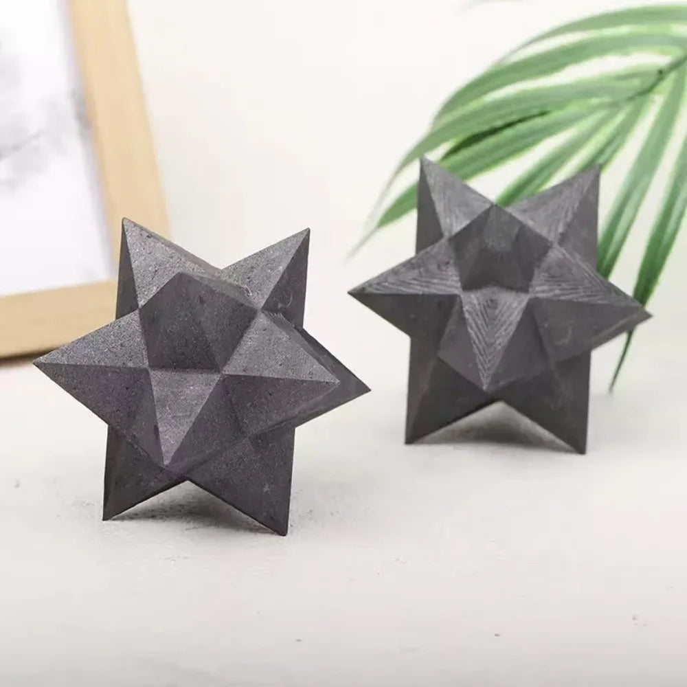 🌌 Merkaba en Shungite Naturelle – Protection Spirituelle & Énergie Sacrée.