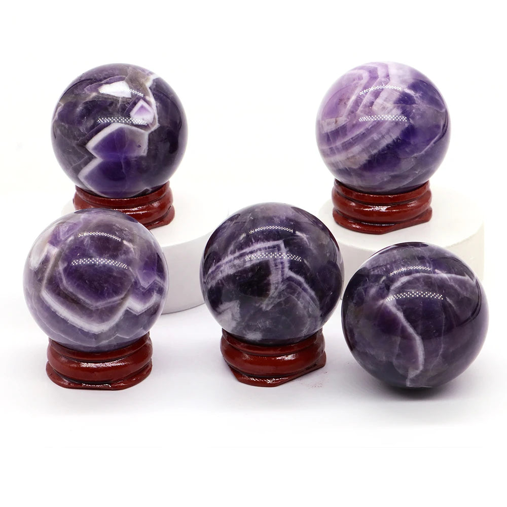 💜 Natural Amethyst Ball – Healing &amp; Positive Energy Sphere. 