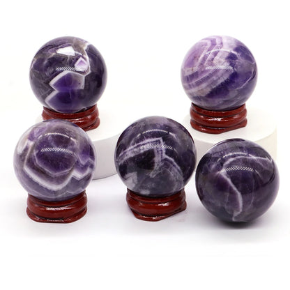 💜 Natural Amethyst Ball – Healing &amp; Positive Energy Sphere. 