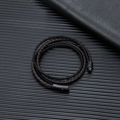 🖤 Bracelet en Cuir Double Couche pour Homme – Élégance et Simplicité.