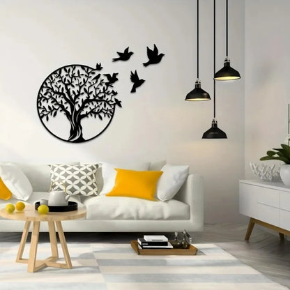 Art Mural en Métal – Arbre de Vie • Déco Artisanale Extérieure & Intérieure.