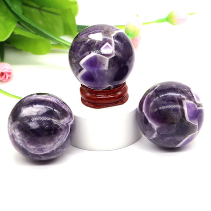 💜 Natural Amethyst Ball – Healing &amp; Positive Energy Sphere. 