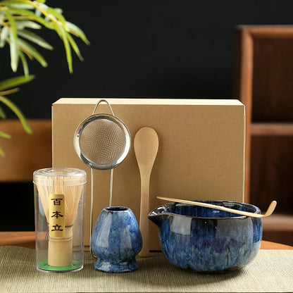 🍵 Set à Thé Matcha Traditionnel Japonais – 6 Pièces Essentielles.