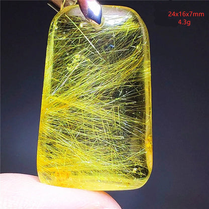 Pendentif en Quartz Rutilé Doré – Élégance, Protection &amp; Raffinement, 30 modèles différant.