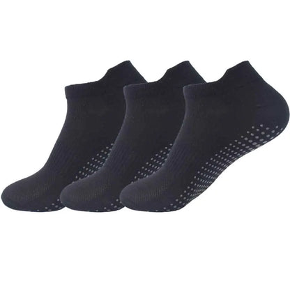 Chaussettes de yoga coordonnantes en silicone pour femmes.