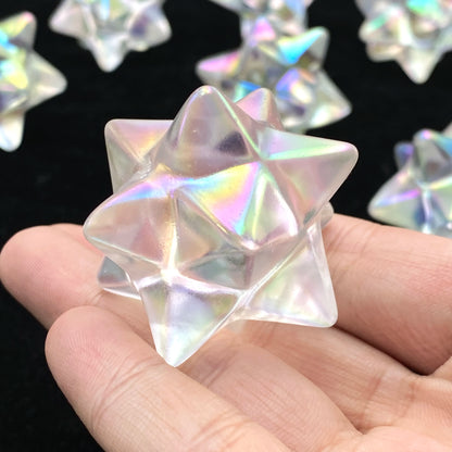 Étoile Aura Merkabah en Verre – Décoration Mystique & Moderne.