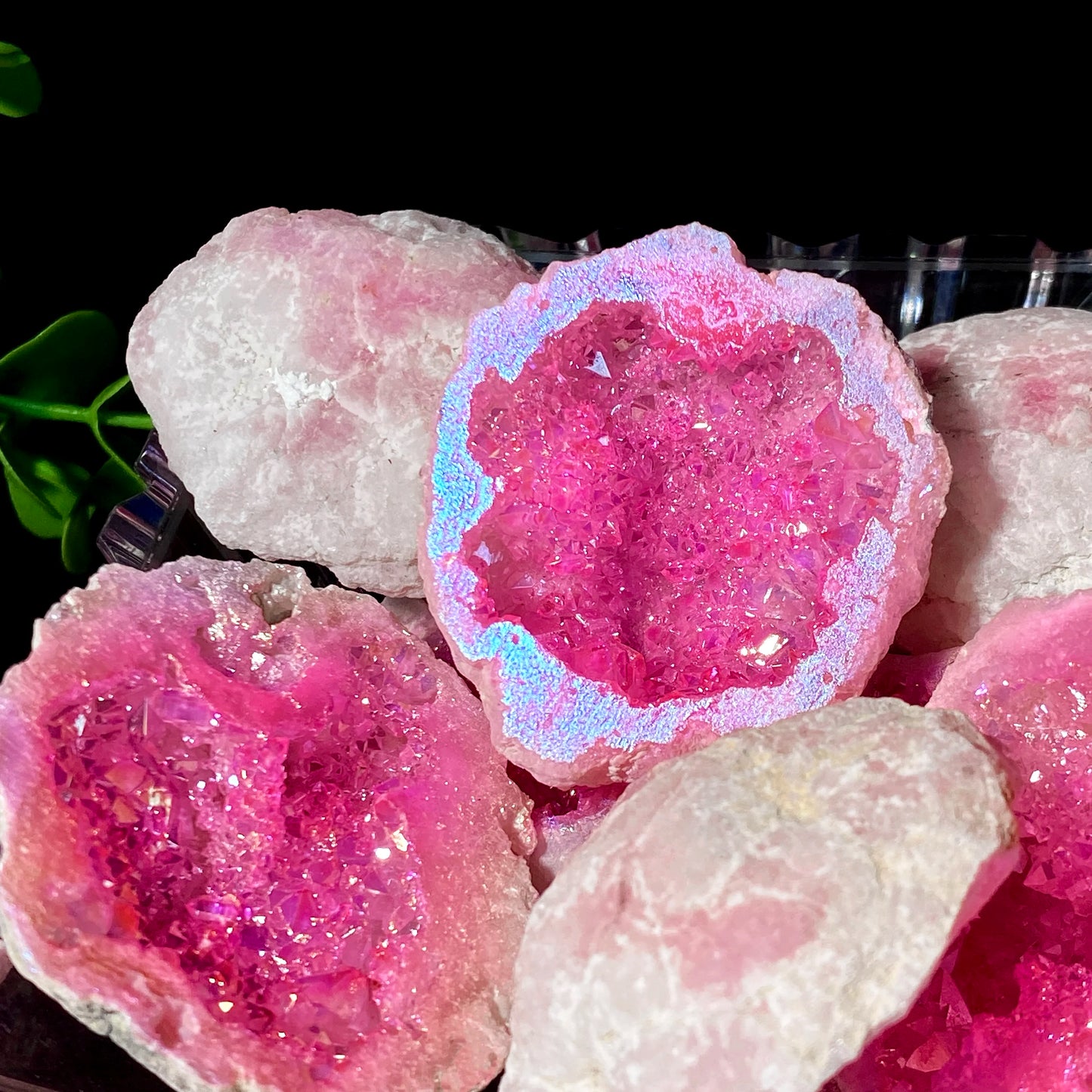 🌸 Pierre Brute en Agate Rose & Blanche – Élégance Naturelle & Bien-Être.