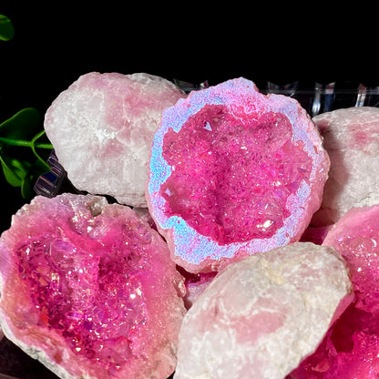 🌸 Pierre Brute en Agate Rose & Blanche – Élégance Naturelle & Bien-Être.
