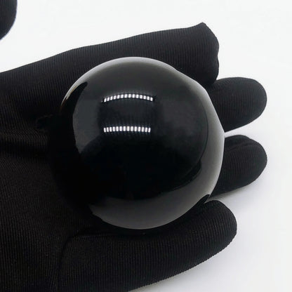 🖤 ​​Natural Black Obsidian Sphere – Protection &amp; Positive Energy