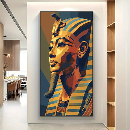 🦂 Toile Pharaon Égyptien – Art Abstrait & Culture Millénaire.