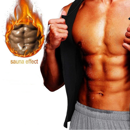 Gilet Minceur Homme – Sauna, Compression, Contrôle Ventre et Taille.