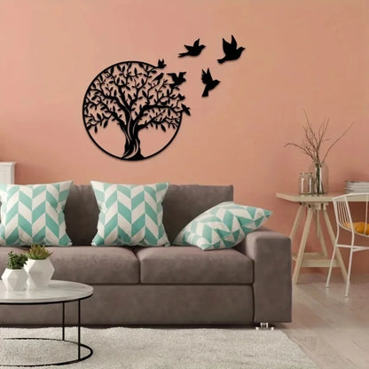 Art Mural en Métal – Arbre de Vie • Déco Artisanale Extérieure & Intérieure.