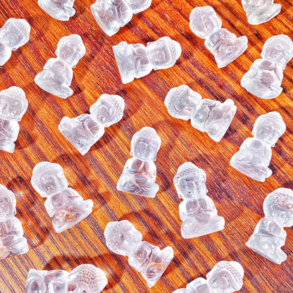Natural Clear Quartz Buddha – Energy Sculpture.