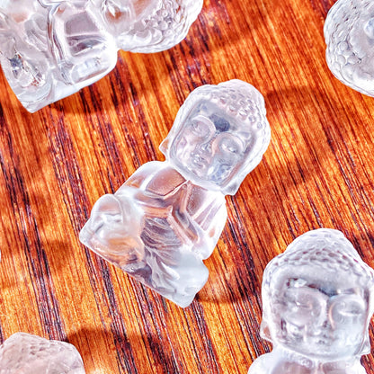 Natural Clear Quartz Buddha – Energy Sculpture.