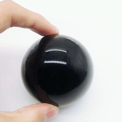 🖤 ​​Natural Black Obsidian Sphere – Protection &amp; Positive Energy
