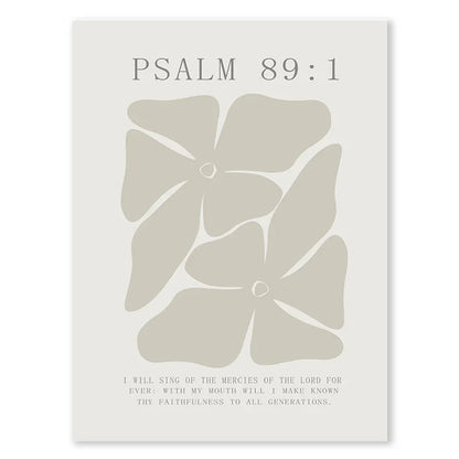 🌿 Peinture sur Toile Light Melon Christian – Art Floral Moderne et Spirituel.