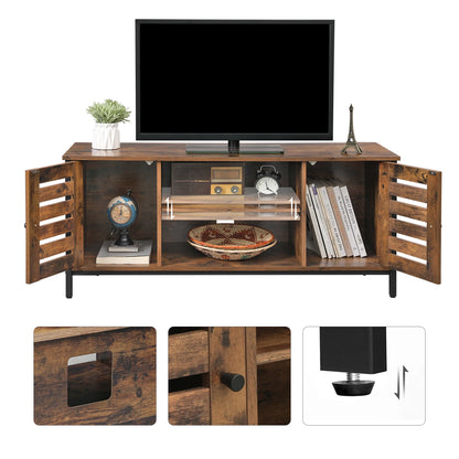 Meuble TV Industriel avec Rangement – Style & Fonctionnalité pour Votre Salon.
