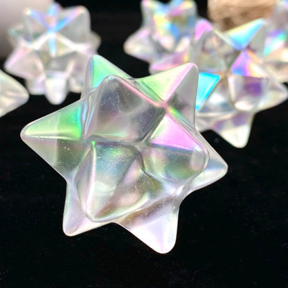Étoile Aura Merkabah en Verre – Décoration Mystique & Moderne.