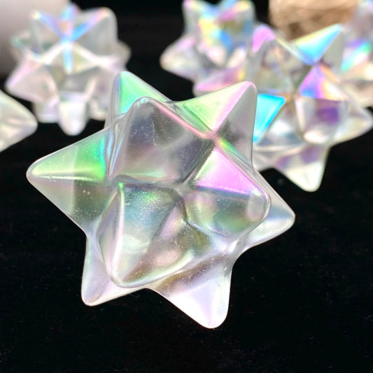 Étoile Aura Merkabah en Verre – Décoration Mystique & Moderne.