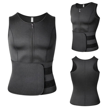 Gilet Minceur Homme – Sauna, Compression, Contrôle Ventre et Taille.
