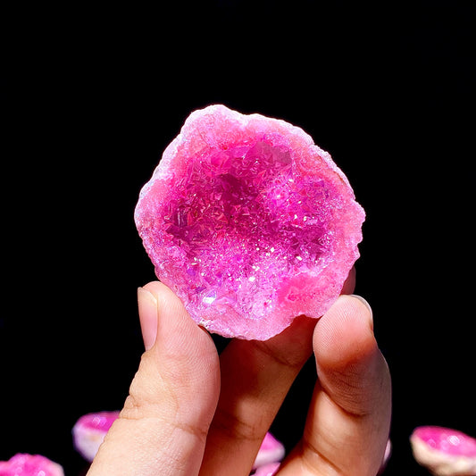 🌸 Pierre Brute en Agate Rose & Blanche – Élégance Naturelle & Bien-Être.