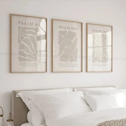🌿 Peinture sur Toile Light Melon Christian – Art Floral Moderne et Spirituel.